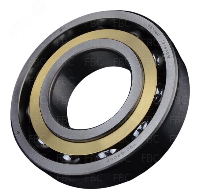 Изображение товара Подшипник радиально-упорный шариковый 46314 Л FBC 70x150x35 мм