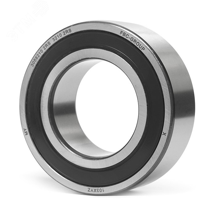 Изображение товара Подшипник радиально-упорный шариковый двухрядный 3056210 2RS FBC