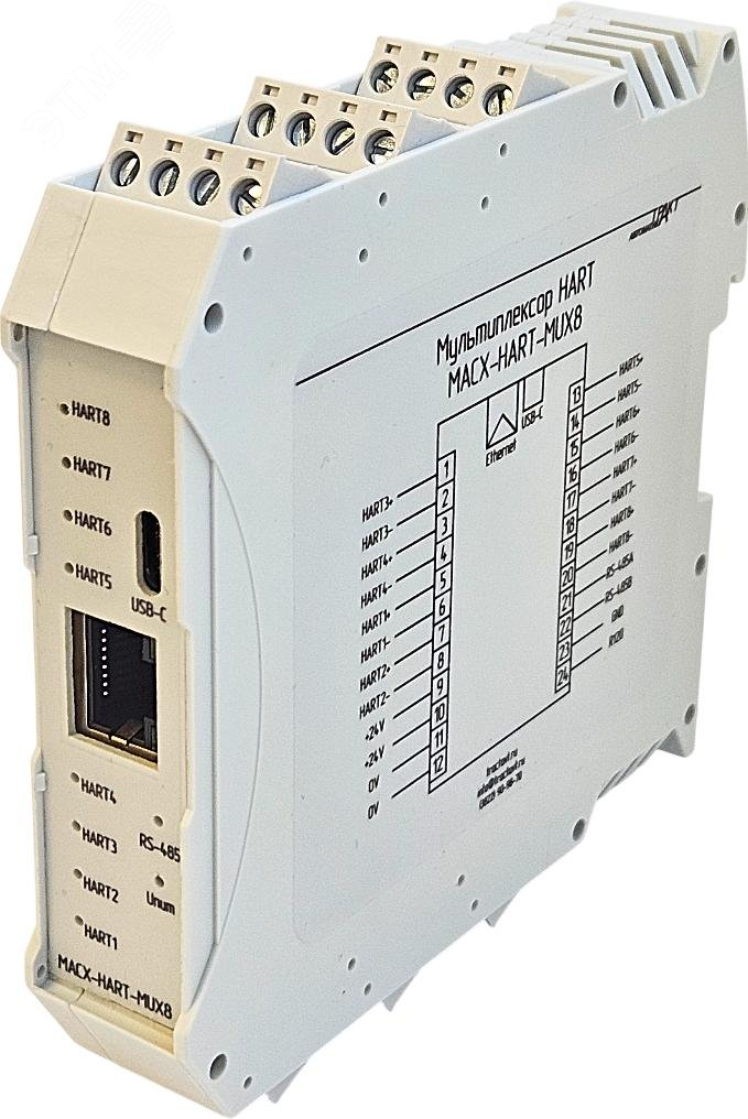 Изображение товара Устройства [HART-мультиплексор] [Тракт-Автоматика] [MACX-HART?MUX8] [Контроль HART сигналов]