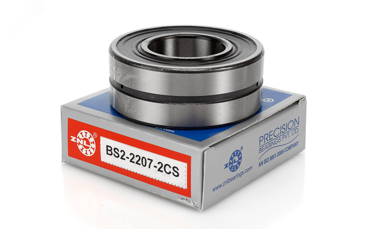 Изображение товара Подшипник BS2 2207 2CS (22207 E2RS) сферический роликоподшипник с цилиндрическим отверстием