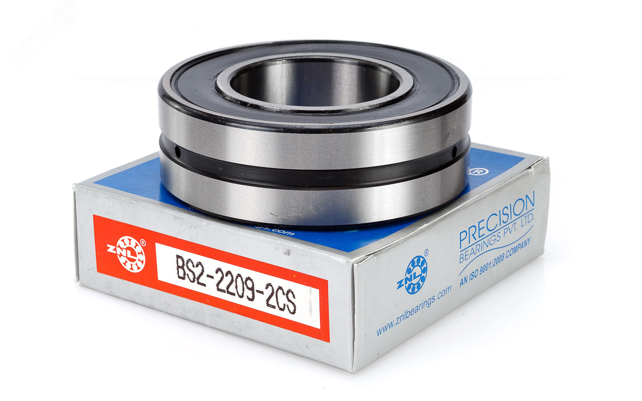 Изображение товара Подшипник сферический роликовый BS2 2209 2CS 45x85x28 мм ZNL
