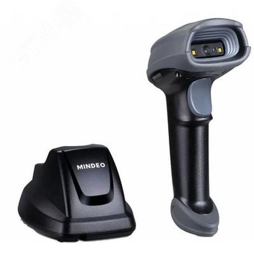 Изображение товара Сканер штрих-кода CS2291 HD RF 2D ручной, беспроводной, USB/Radio, с зарядной базой, серый (шт)