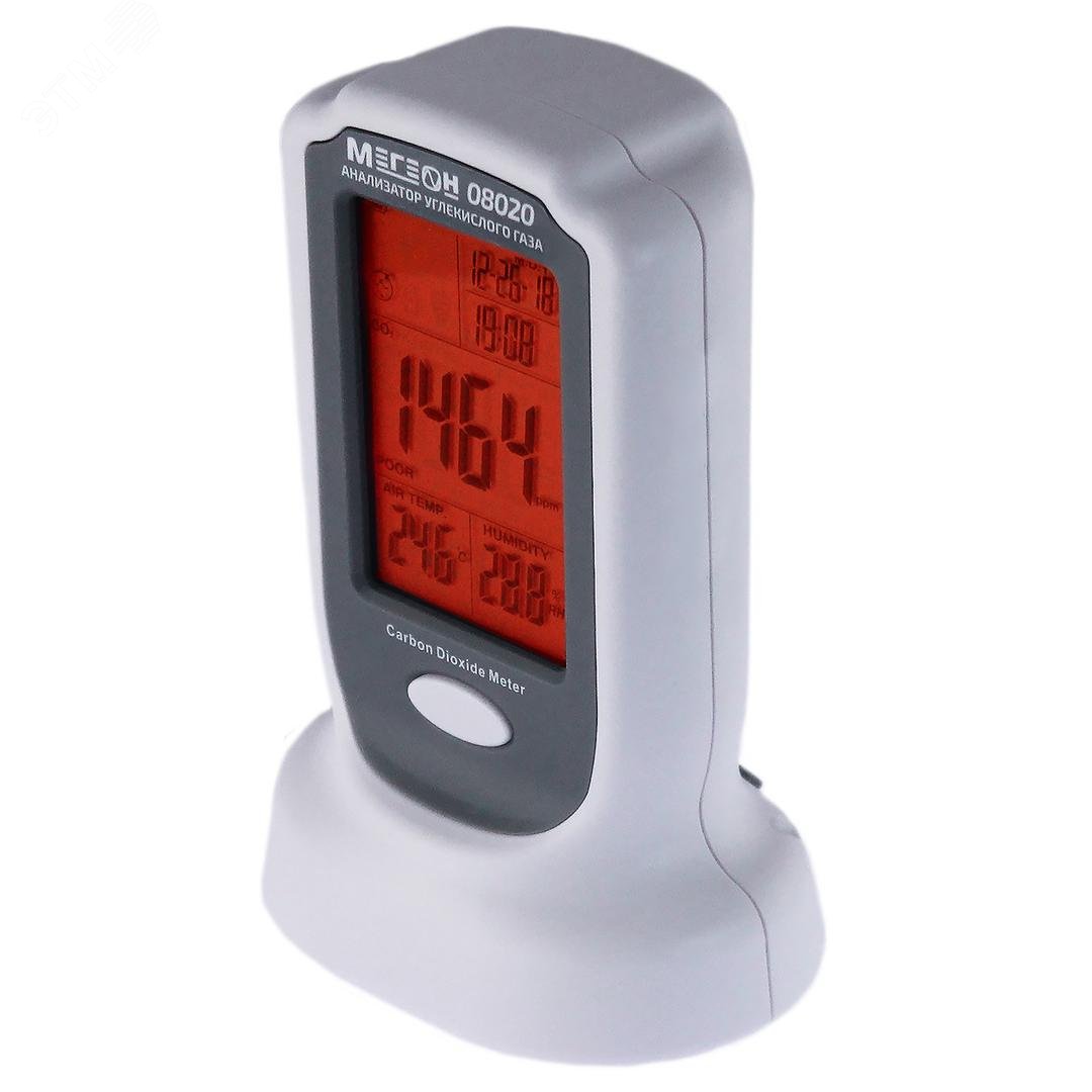 Изображение товара Анализатор CO2, температуры и влажности МЕГЕОН 08020 для помещений