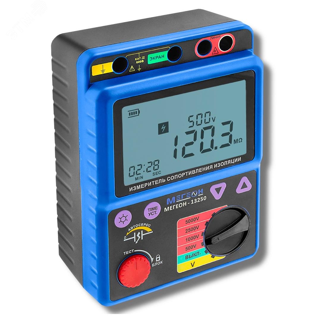 Изображение товара Измеритель сопротивления изоляции (мегаомметр) 13250 (шт)