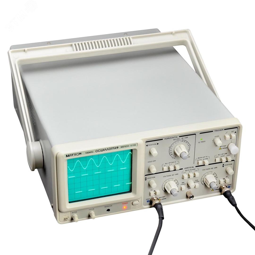 Изображение товара Двухканальный аналоговый осциллограф МЕГЕОН 15102 с широкой полосой пропускания