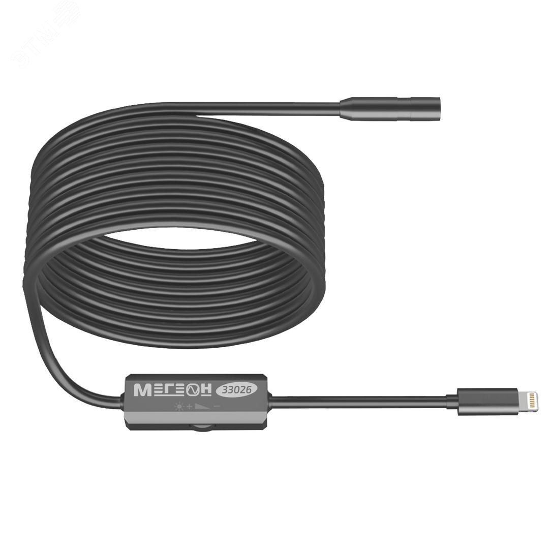 Изображение товара Многофункциональный видеоскоп МЕГЕОН 33026 с подсветкой