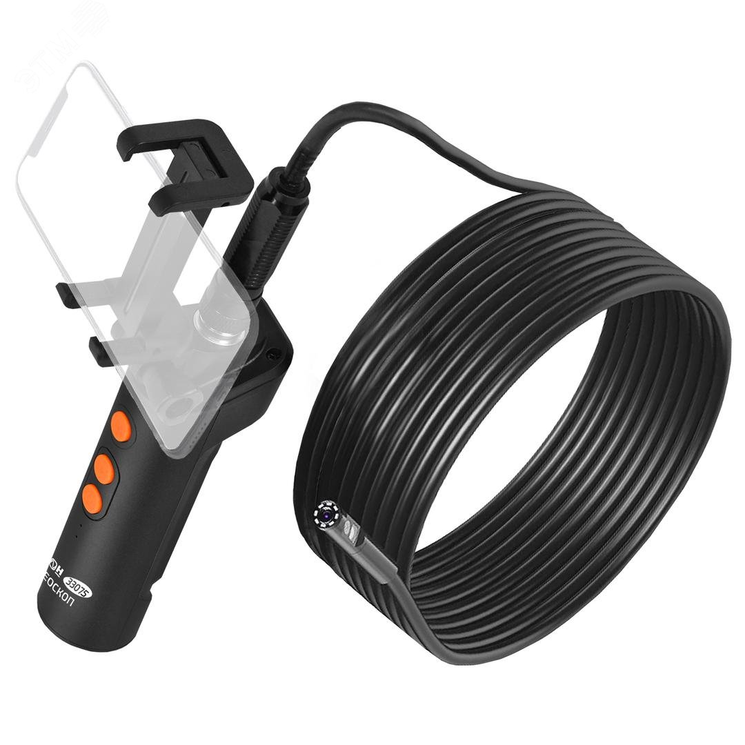 Изображение товара Видеоскоп-эндоскоп МЕГЕОН 33075 с Wi-Fi, 8 мм 5 м кабель