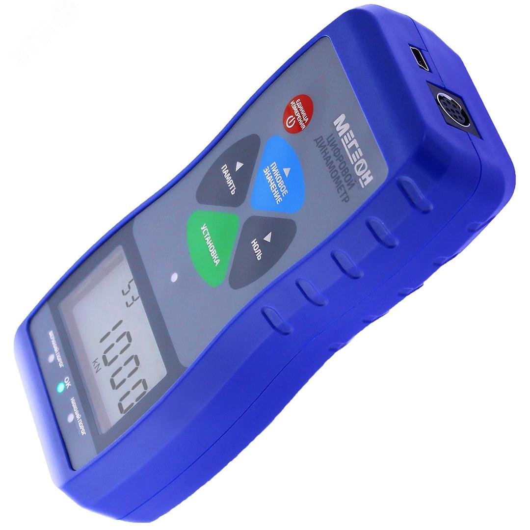 Изображение товара Цифровой динамометр МЕГЕОН 531000K для измерения силы 0,0001 Н - 1000 кН