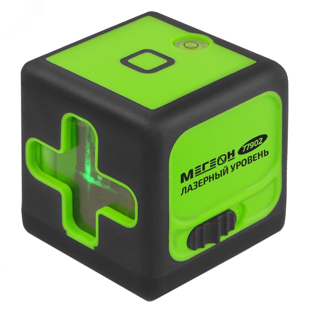 Изображение товара Лазерный нивелир МЕГЕОН 77902 компактный для стройки и ремонта