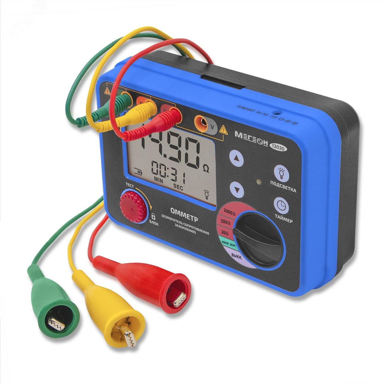 Изображение товара Омметр (измеритель сопротивления заземления) 13030 с поверкой (шт)