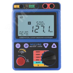 Изображение товара Измеритель сопротивления изоляции (мегаомметр) 13250 с поверкой (шт)