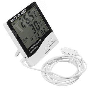 Изображение товара Термогигрометр настольный цифровой с выносным датчиком 20229 (шт)