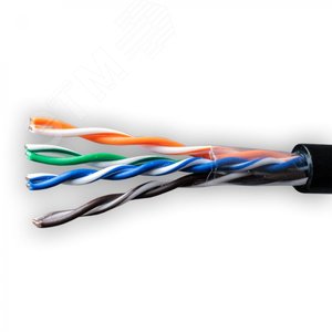 Изображение товара Витая пара U/UTP 4 пары AWG 24 Cat.5e внешняя CCA Net.on (UTP 4x2x0,5 Out/CCA) (м)