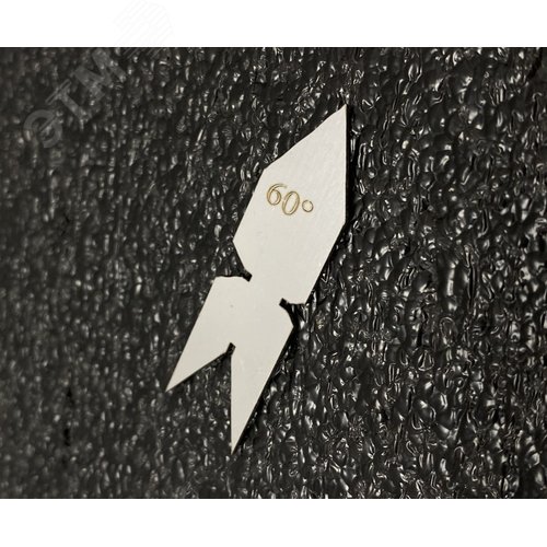 Изображение товара Шаблон угловой 60 градусов для метрических и американских резьб с калибровкой (шт)