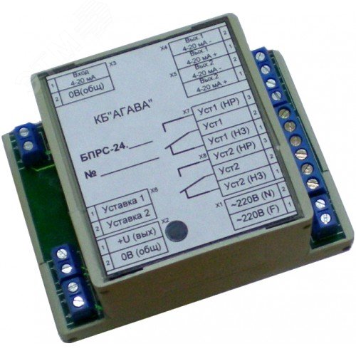 Изображение товара Блок питания и разветвления сигналов БПРС-24.1 от АГАВА для безопасного электропитания