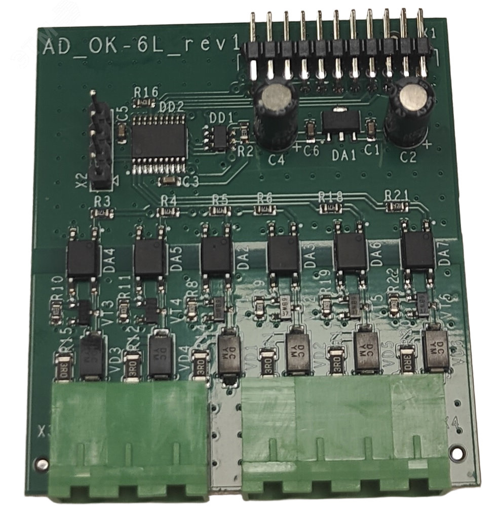 Изображение товара Модуль дискретных выходов DO6L для контроллеров АГАВА 6 выходов