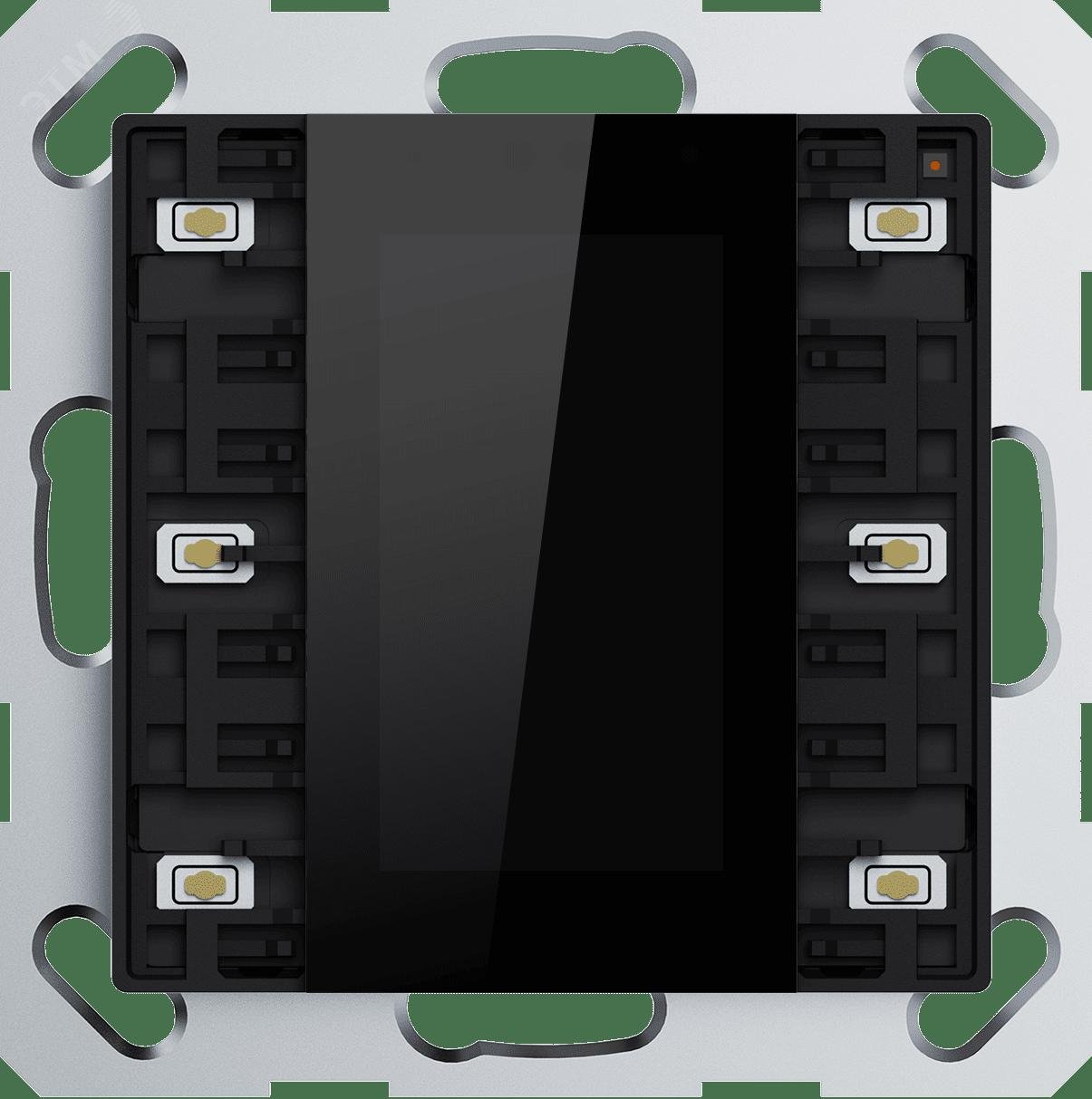 Изображение товара Термостат с дисплеем KNX 2 или 6 клавиш чёрный