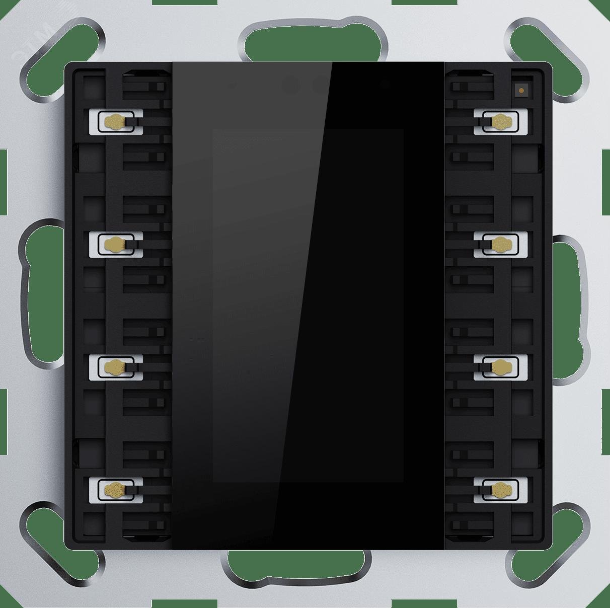 Изображение товара Термостат с дисплеем KNX 4 или 8 клавиш черный