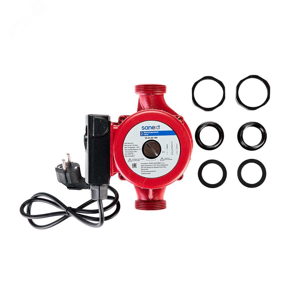 Изображение товара Циркуляционный насос SX 25-80 180 Sanext для систем отопления и водоснабжения