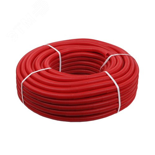 Изображение товара Труба гофрированная ПНД D50, для труб D32, красная, бухта 30м (м)