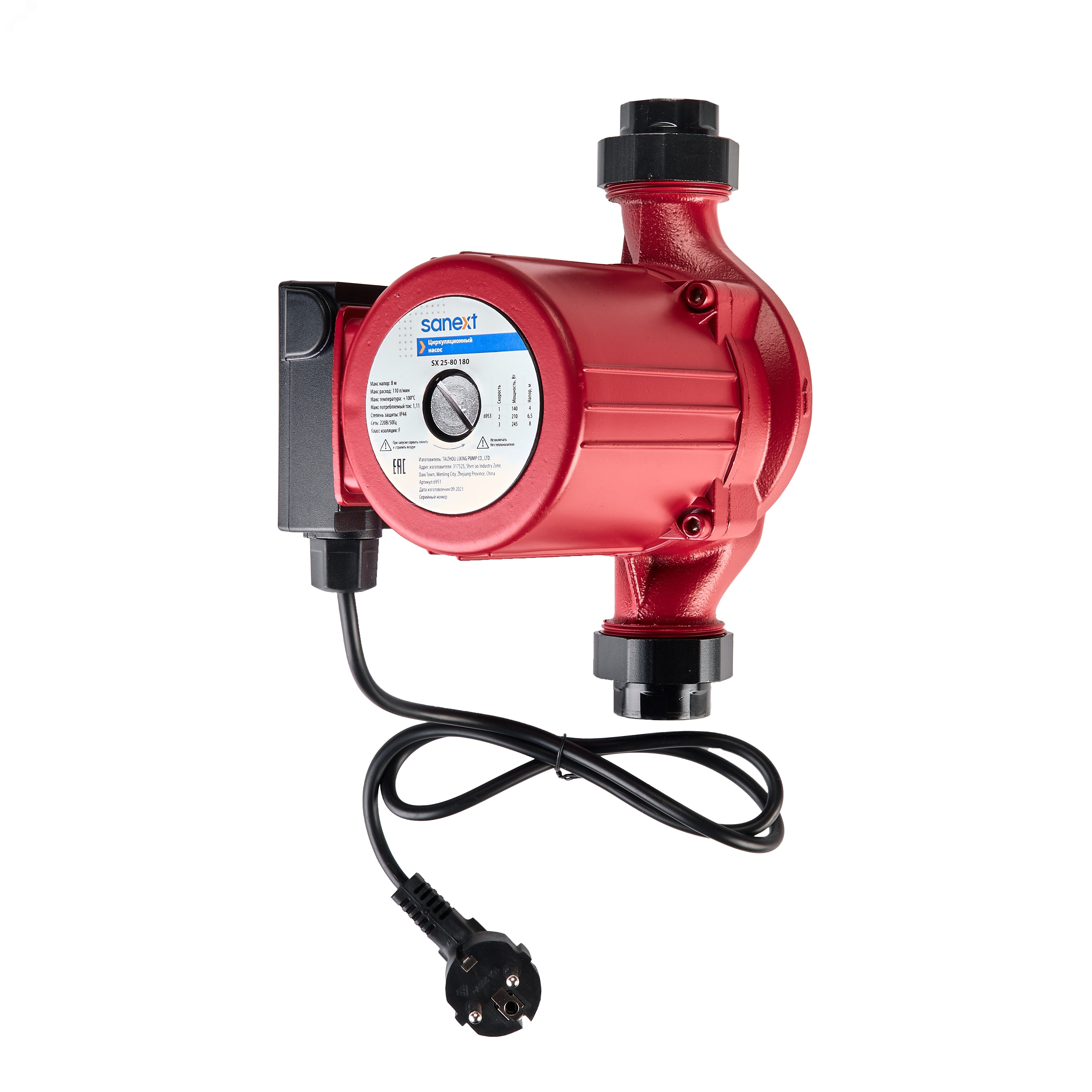Изображение товара Циркуляционный насос SX 25-80 180 Sanext для систем отопления и водоснабжения