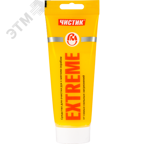 Изображение товара Средство для очистки рук ЭКСТРИМ Чистик, 200мл туба с европодвесом (шт)