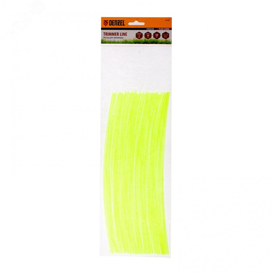 Изображение товара Леска для триммера круглая нарезанная 2мм х 30 см 50 шт FLEX CORD (шт)