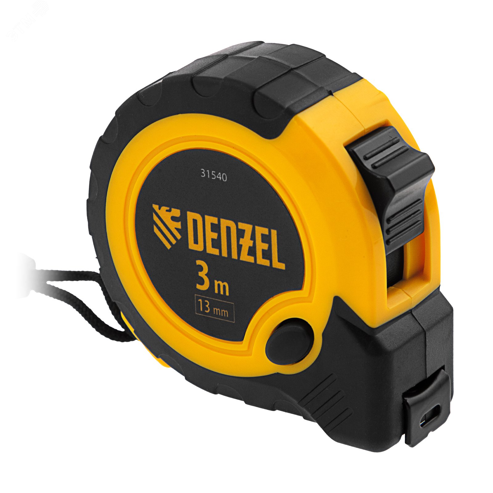 Изображение товара Рулетка Denzel 31540, 3м х 13мм, с кнопкой-паузой