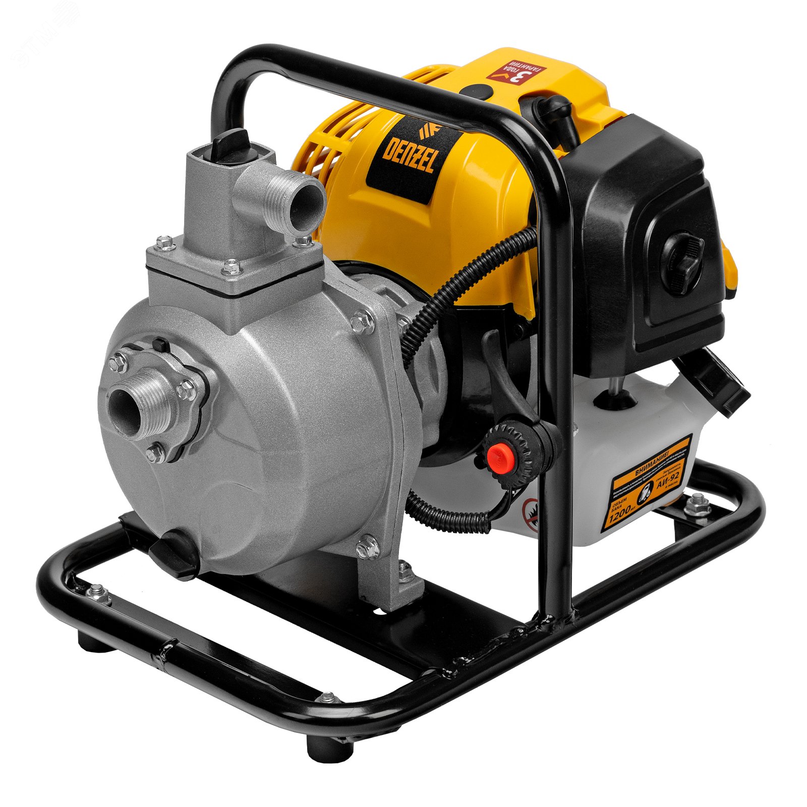 Изображение товара Мотопомпа бензиновая для чистой воды PX-25, 52 см3, 1', 170 л/мин, глуб 8 м, напор 30 м (шт)