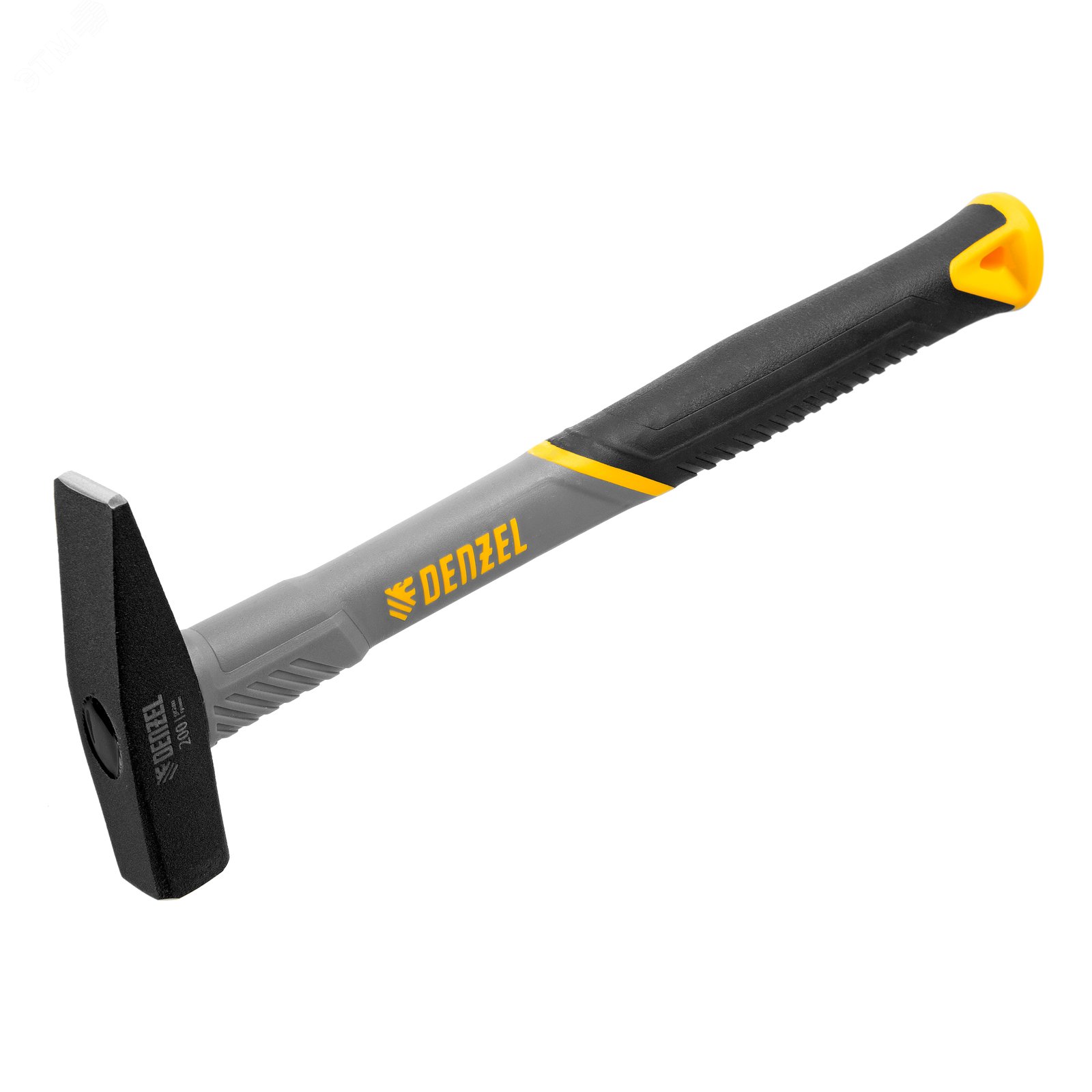 Изображение товара Молоток слесарный, 200 г, кованый, фибергласовая рукоятка c TPR покрытием (шт)