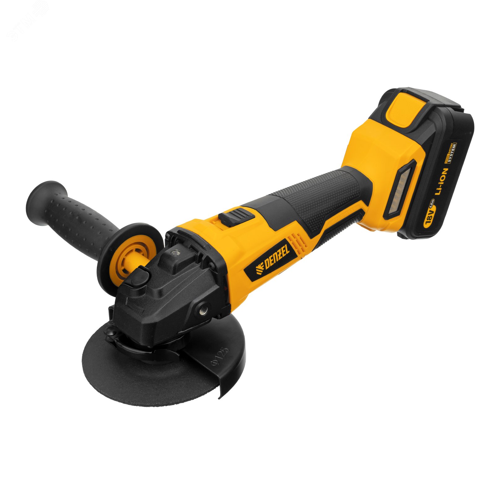 Изображение товара Аккумуляторная углошлифовальная машина Denzel BLG-IB-18-125-4 125 мм бесщеточный