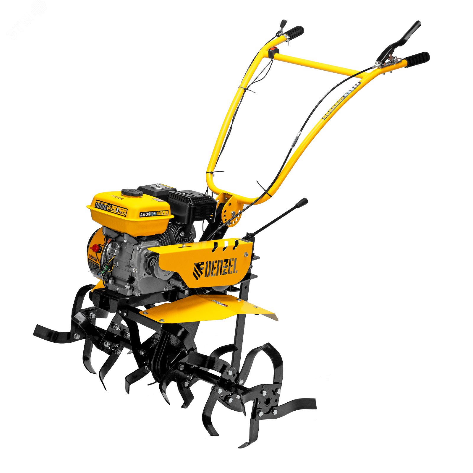 Изображение товара Мотоблок Denzel DPT-270SB 7 л.с. редуктор шкив сцепление фрезы