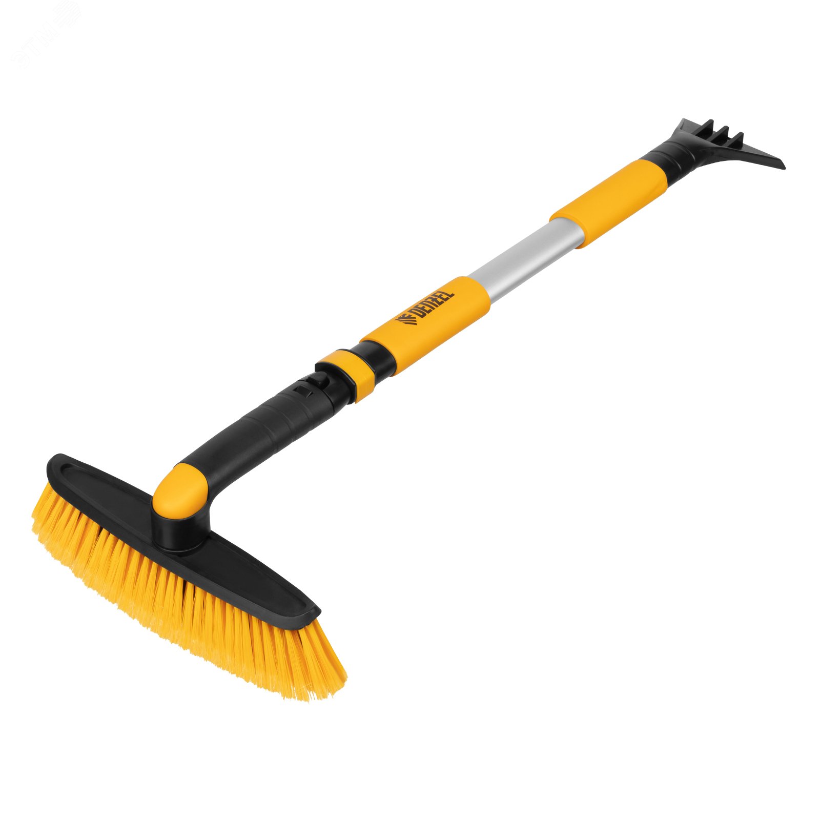Изображение товара Щетка сметка со скребком и телескопической рукояткой Denzel 750-1120 мм
