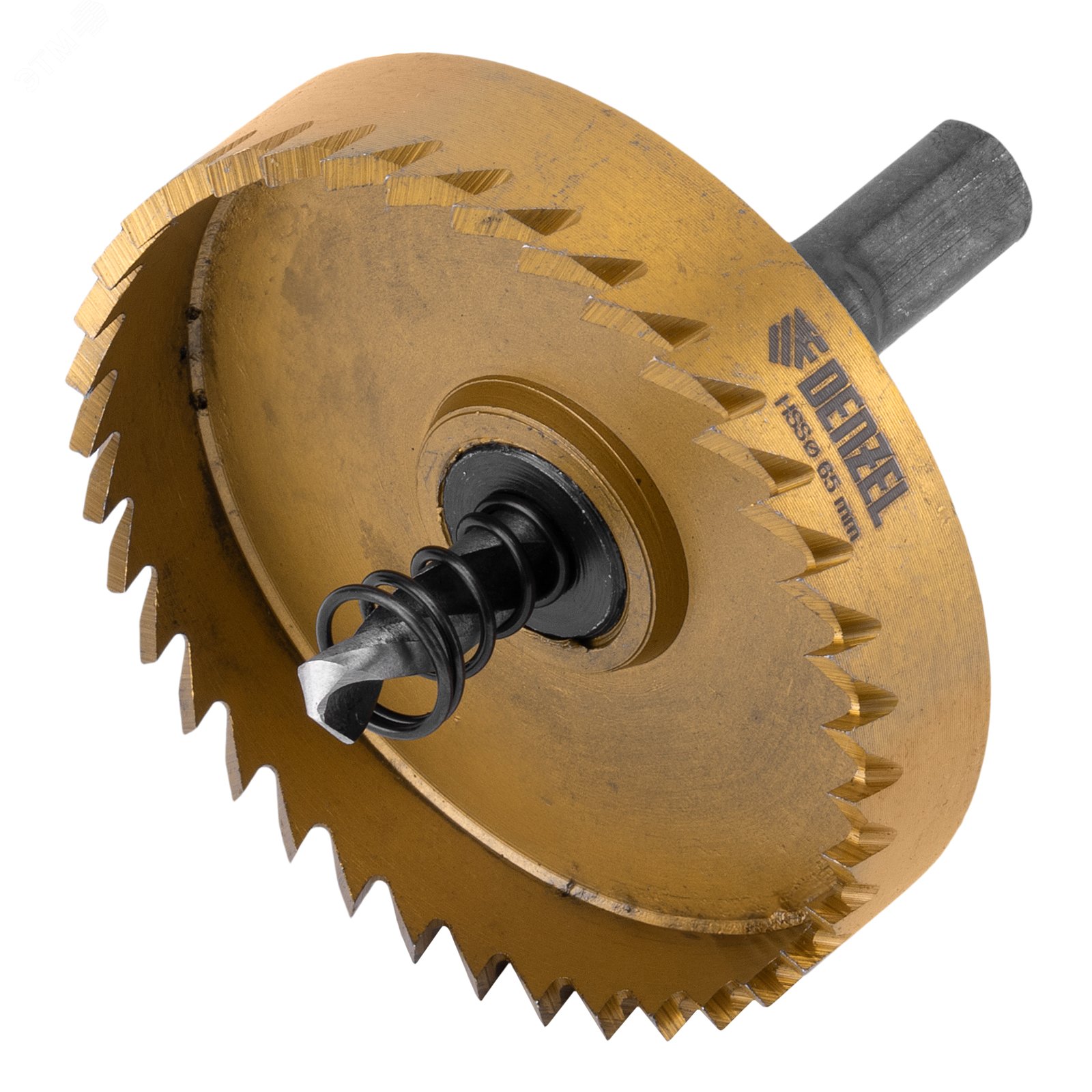 Изображение товара Коронка по металлу HSS 65 мм нитридтитановое покрытие профессиональная