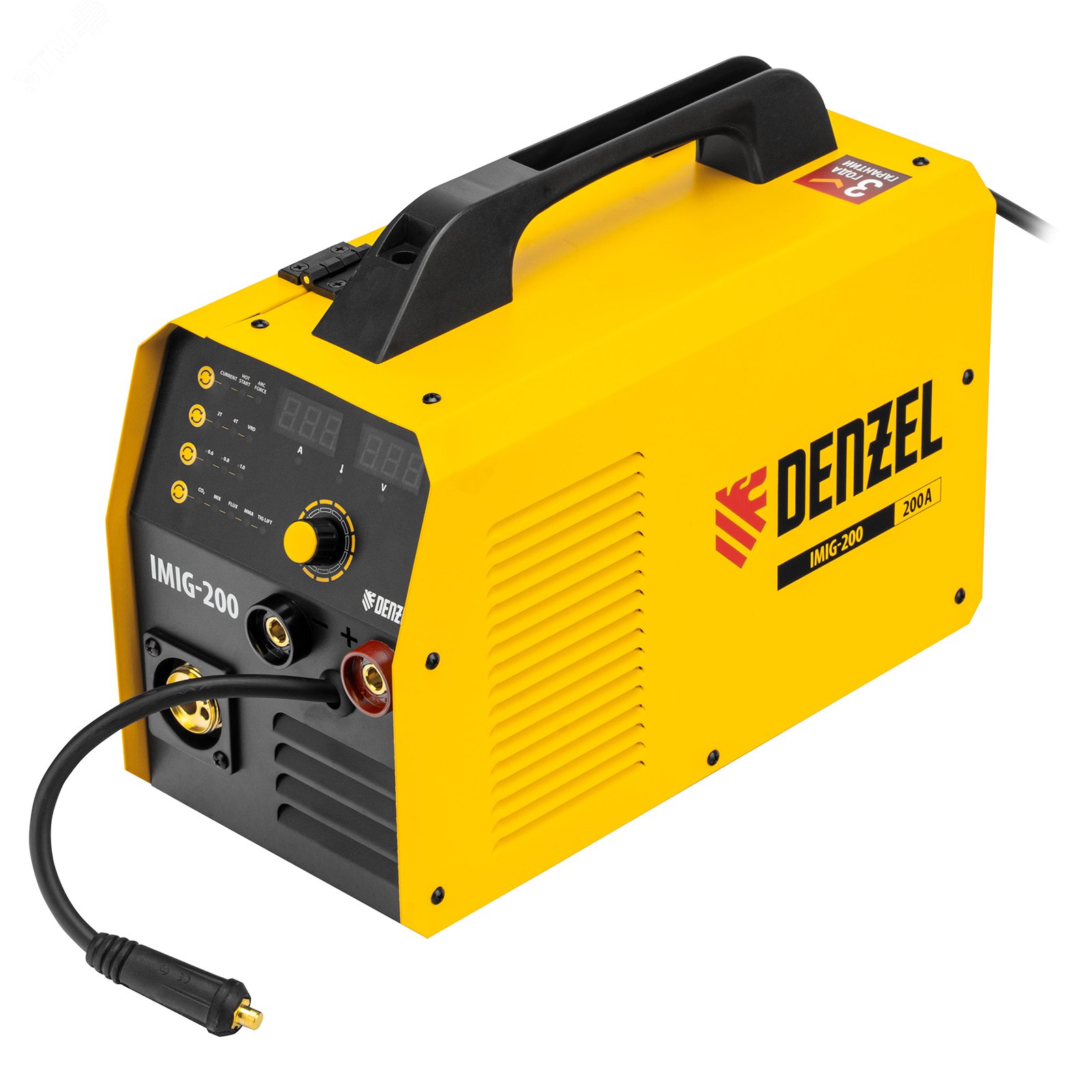 Изображение товара Полуавтомат сварочный IMIG-200 200 А ПВ 60% для конструкционных сталей Denzel