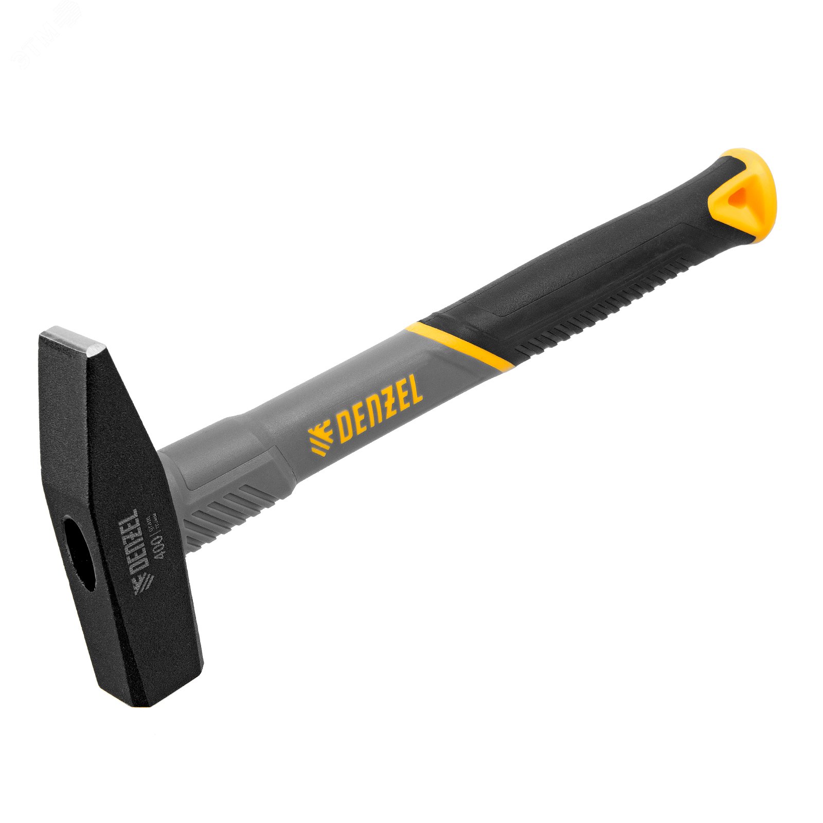 Изображение товара Молоток слесарный, 400 г, кованый, фибергласовая рукоятка c TPR покрытием (шт)