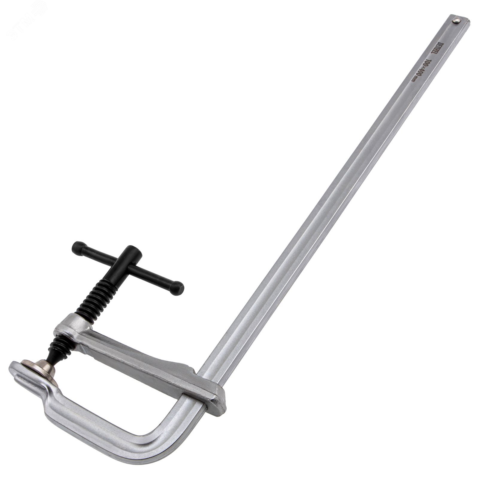 Изображение товара Кованая F-образная струбцина Denzel 20471 100x400мм усиленная для профессионалов