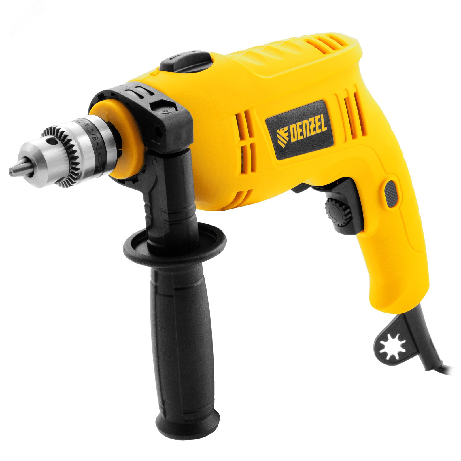 Изображение товара Дрель ударная Denzel ID-550 550 Вт для сверления бетона металла дерева