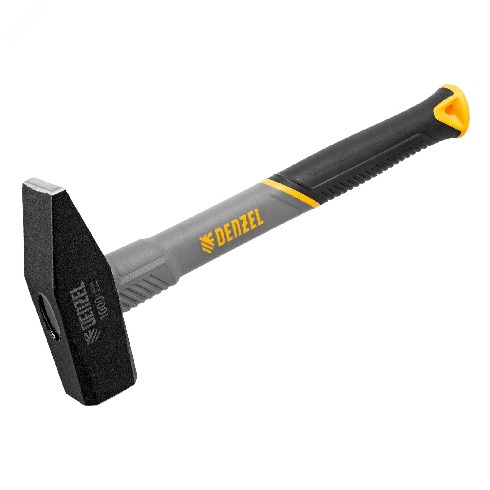 Изображение товара Молоток слесарный, 1000 г, кованый, фибергласовая рукоятка c TPR покрытием (шт)