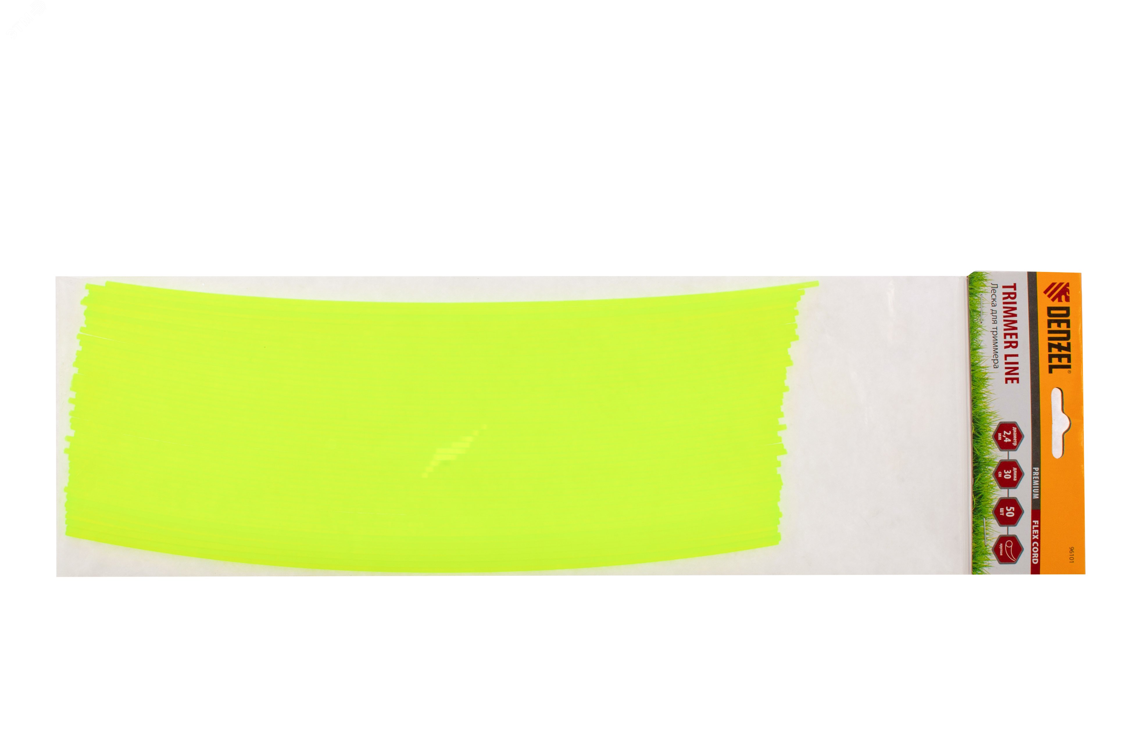 Изображение товара Леска для триммера Denzel FLEX CORD 2,4 мм 50 шт.