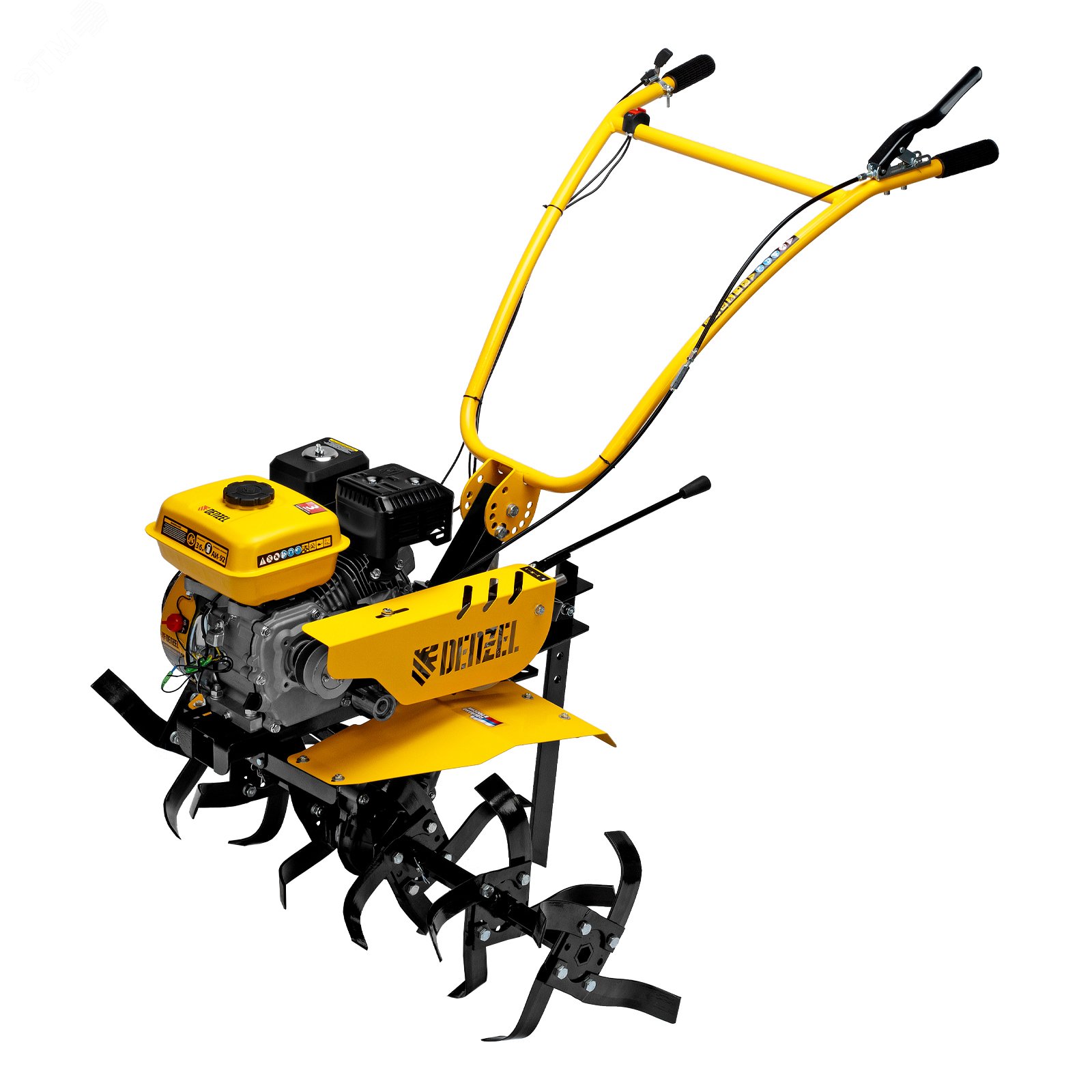 Изображение товара Мотоблок Denzel DPT-170SB 7 л.с., ременной сцеп, фрезы 3x4, без колес