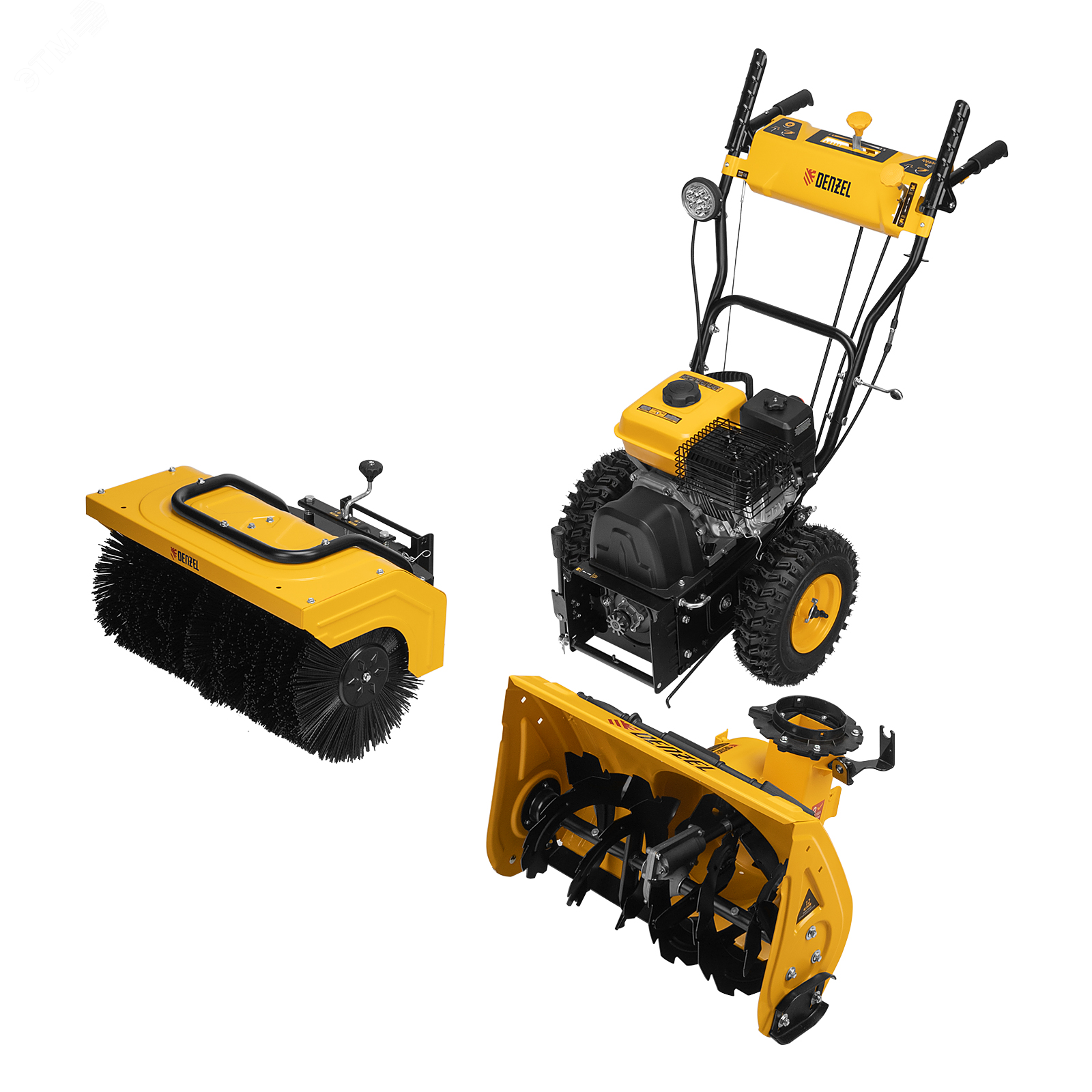 Изображение товара Гибридная снегоуборочная машина Denzel SWB-600 с функцией подметания