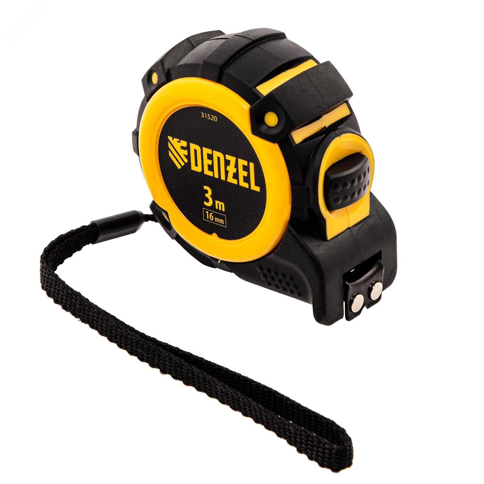 Изображение товара Рулетка 3м х 16мм, автоматич. фиксац., нейлон. покрытие, магнит. зацеп, двухстор. разметка (шт)