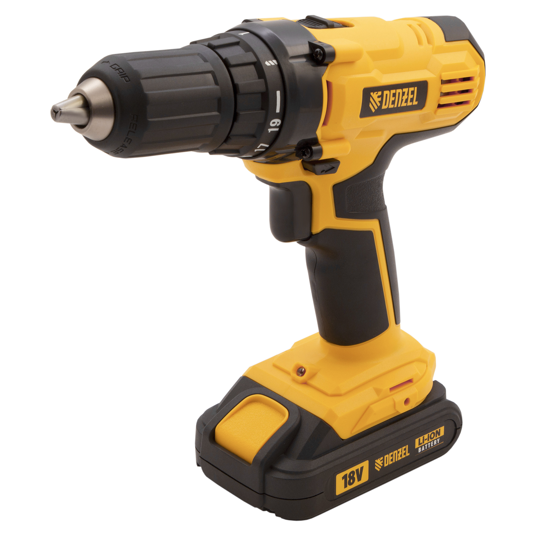 Дрель-шуруповерт аккумуляторная CDL-IB-18-02, Li-Ion, 18 В, 2 акк.