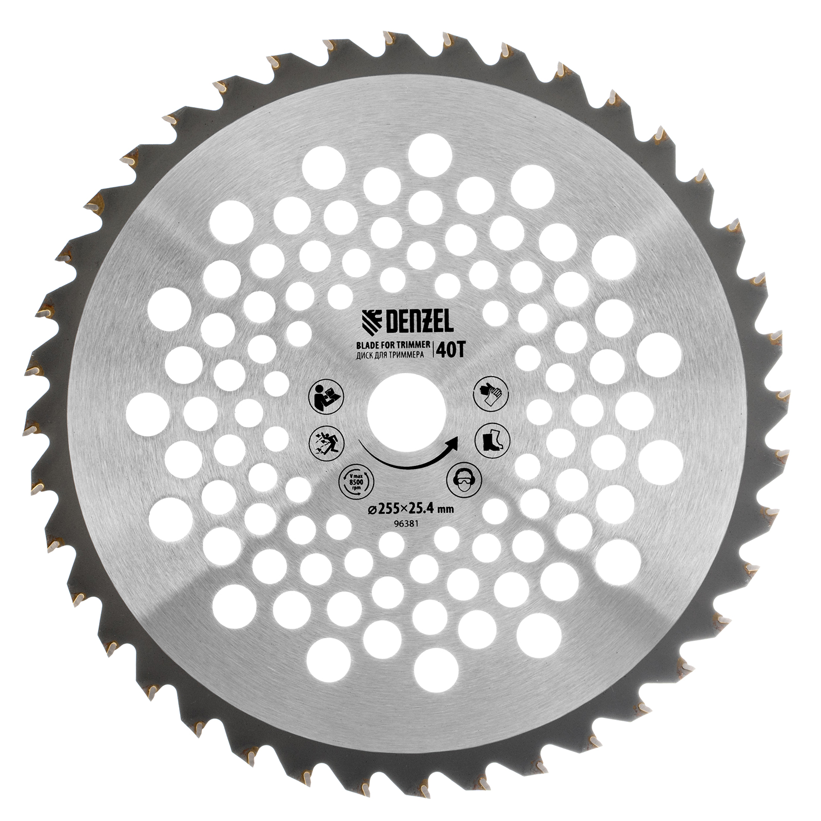 Диск для триммера, 255 х 25,4 мм, 40 зубьев