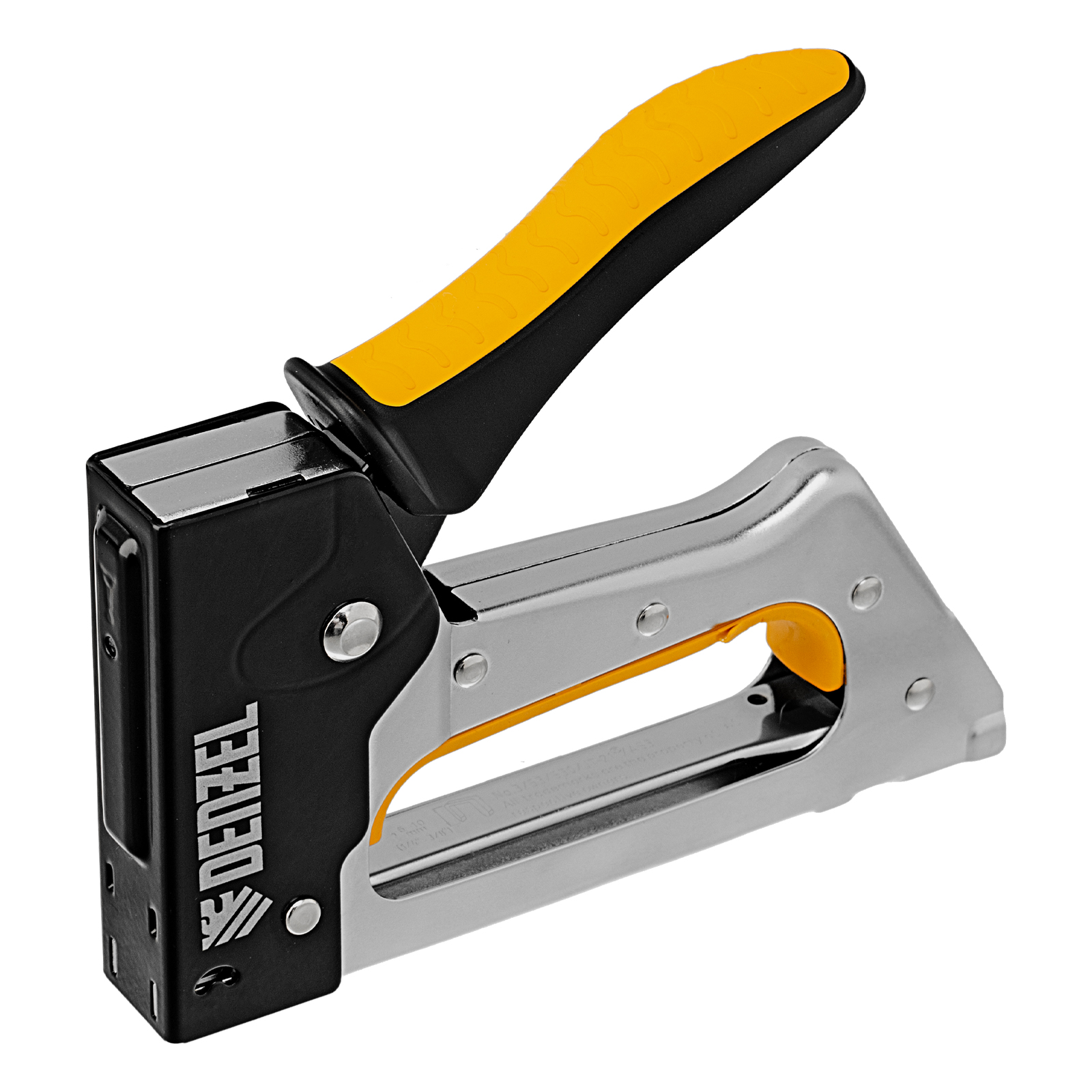 Степлер металлический, скобы в комплекте, 2К рукоятка, тип 53, 6-10 мм