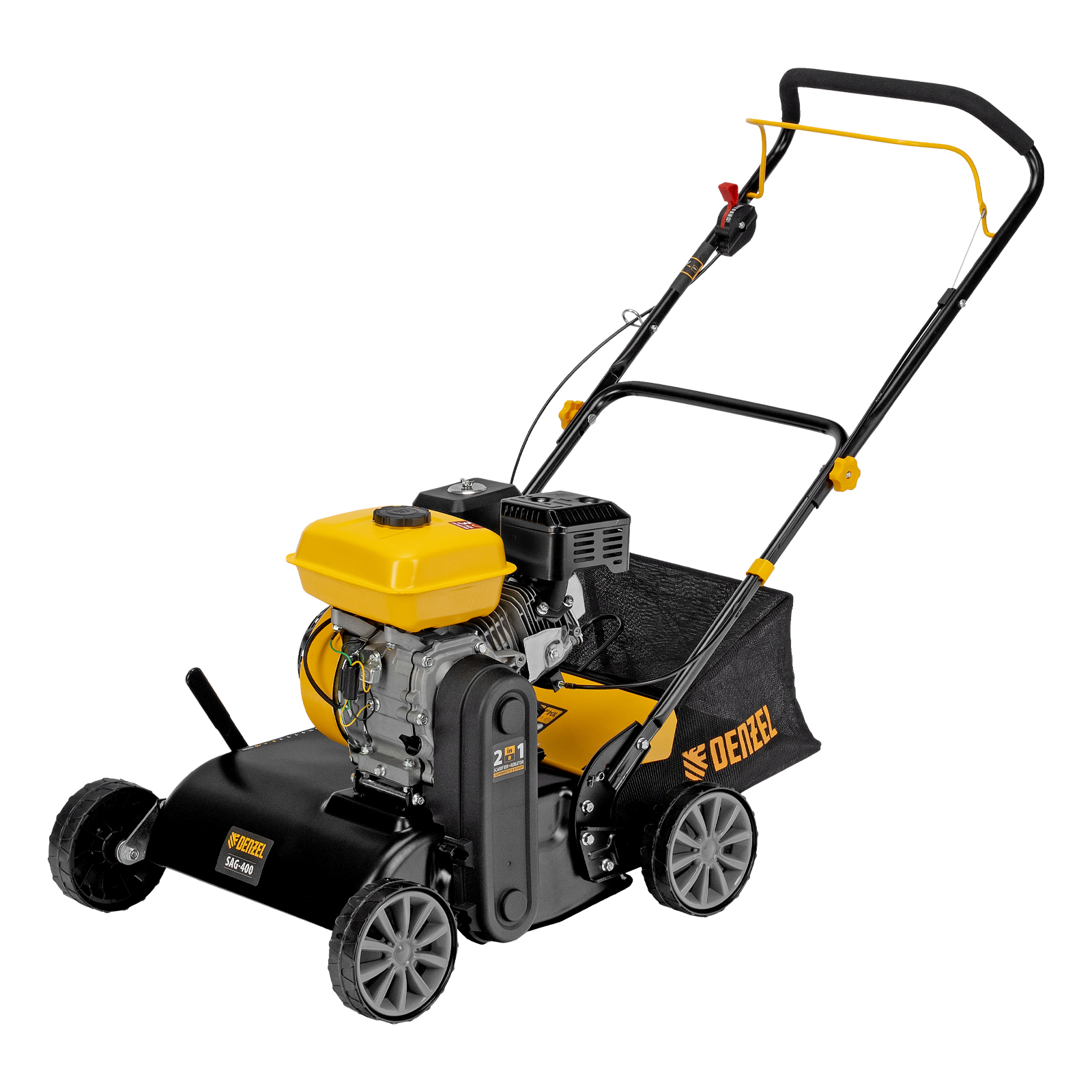 Скарификатор-аэратор бензиновый SAG-400, 212 см3, -15/+10 мм, 40 см