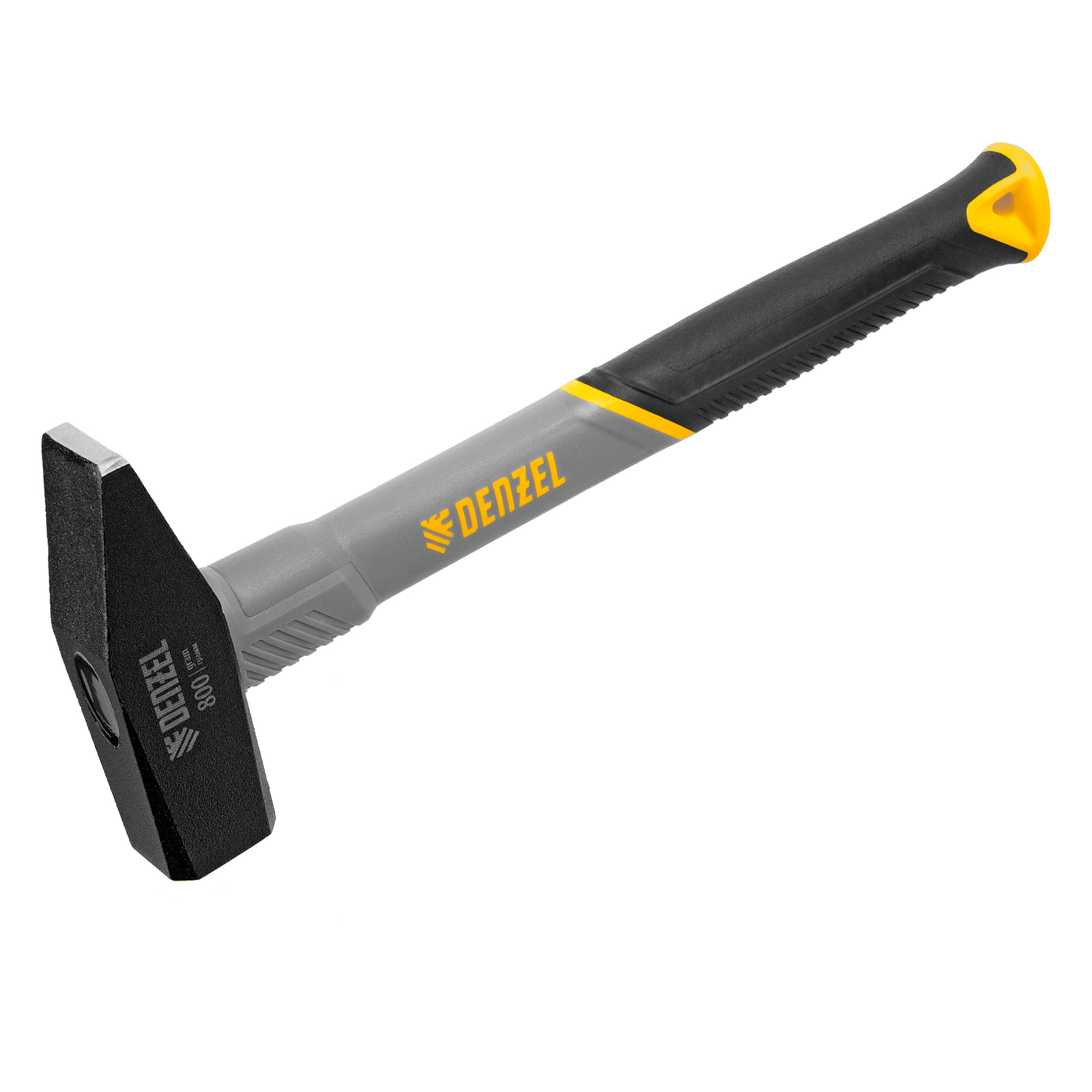 Молоток слесарный, 800 г, кованый, фибергласовая  рукоятка c TPR покрытием