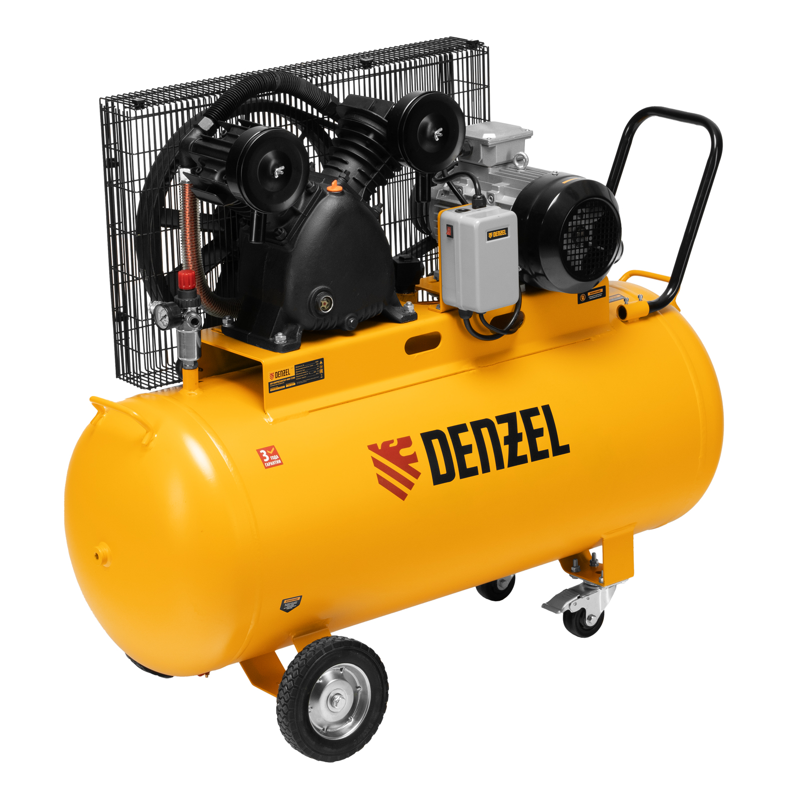 Компрессор воздушный рем. привод BCV 4000-T/200, 4,0 кВт, 200 литров, 690 л/мин