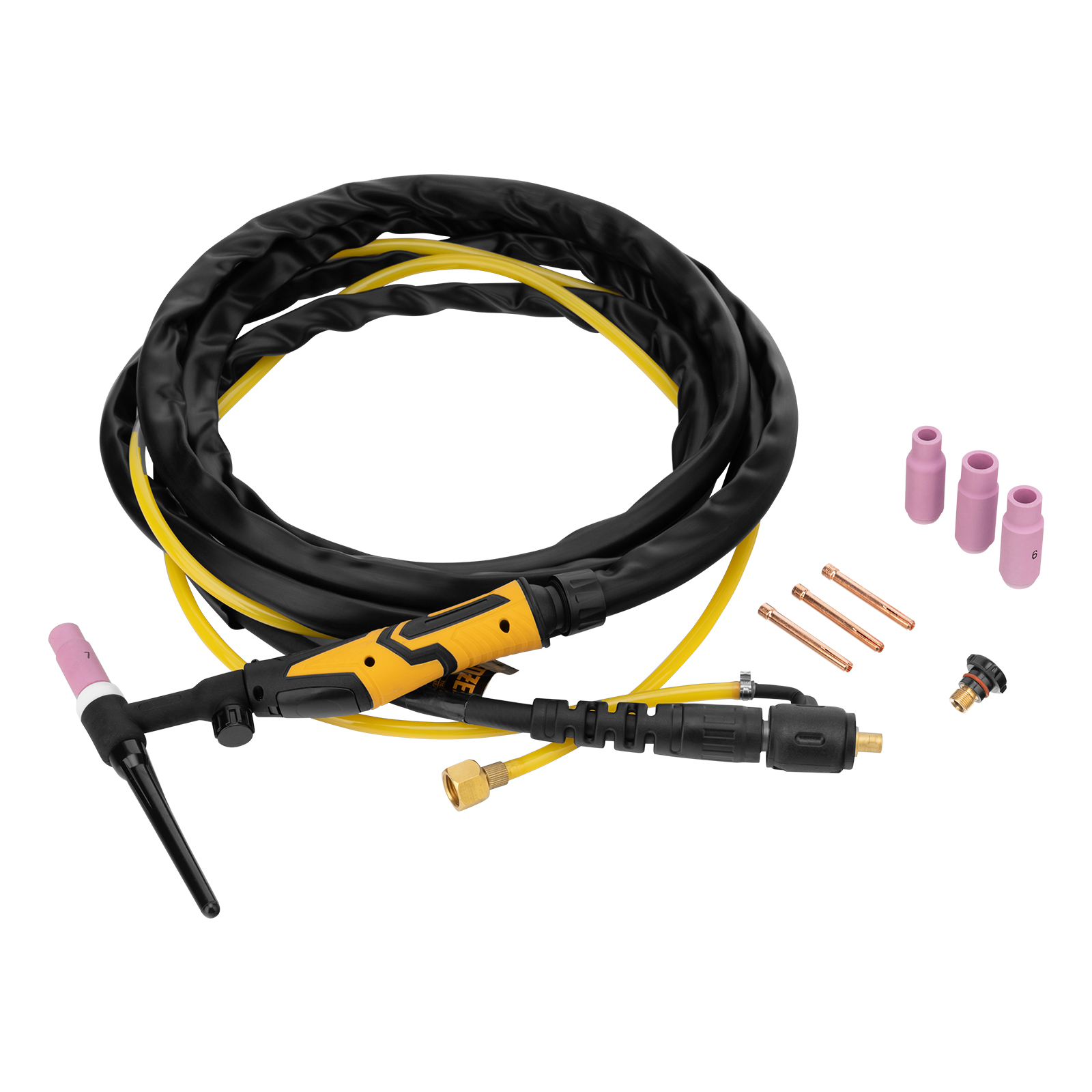 Горелка сварочная TIG WP17V, прямое подключение к баллону, 4 метра